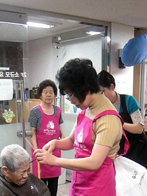 4월 어르신들 이미용