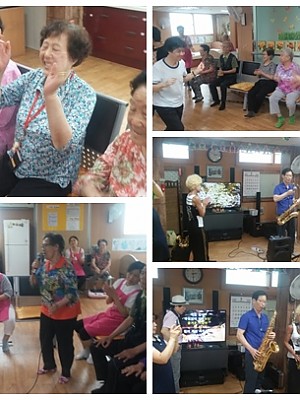 7월 27일 데이케어센터 색소폰 연주회 진행